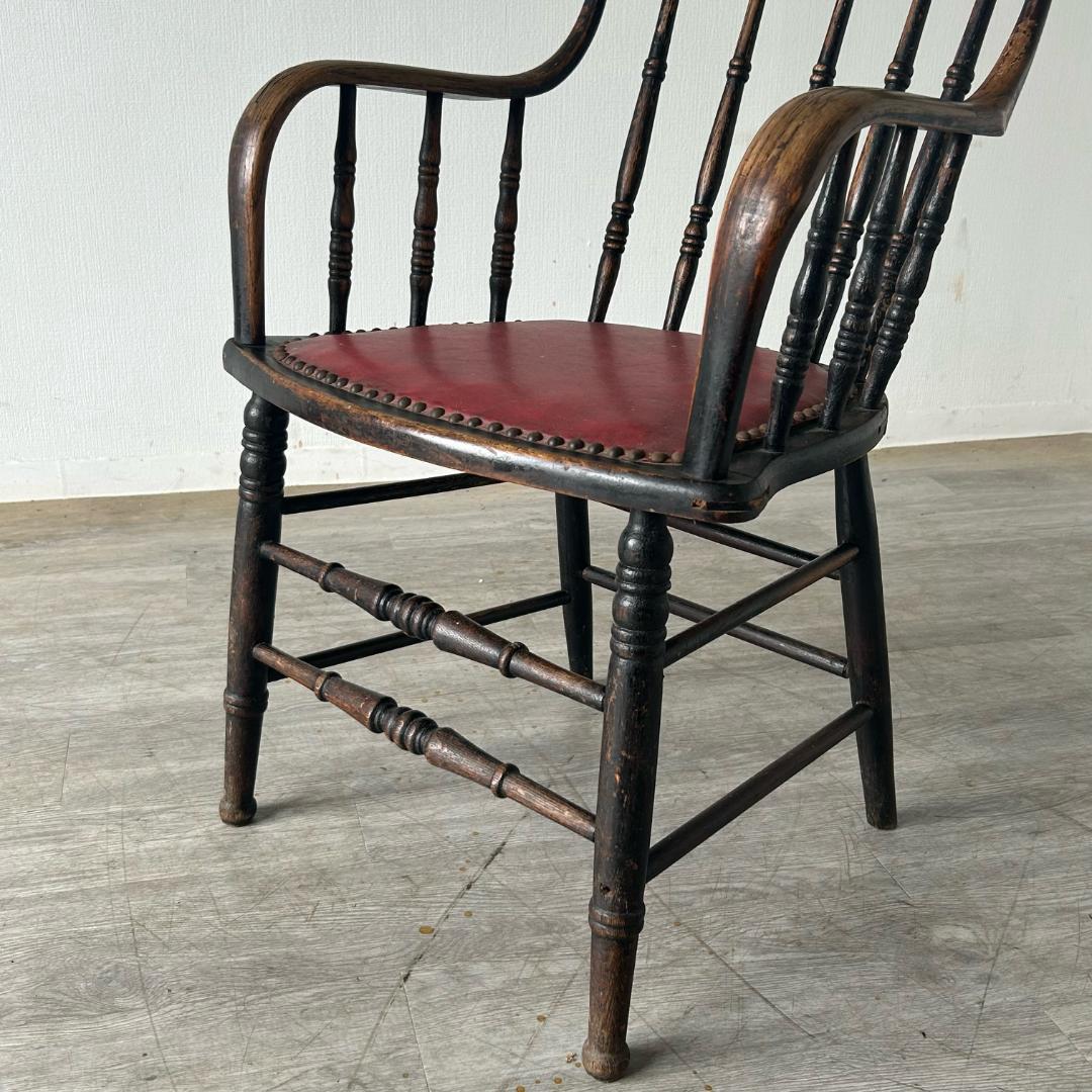 イギリス アンティーク 家具 アーム チェア 1900年頃 椅子 592A