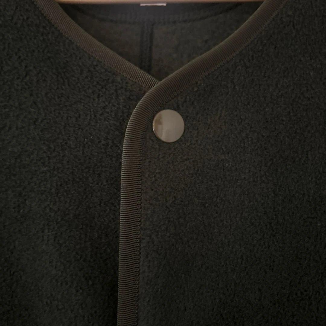 DANTON フリースノーカラージャケット　グリーン　サイズ36