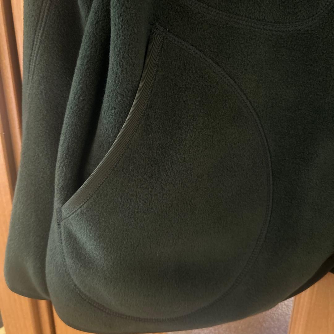 DANTON フリースノーカラージャケット　グリーン　サイズ36