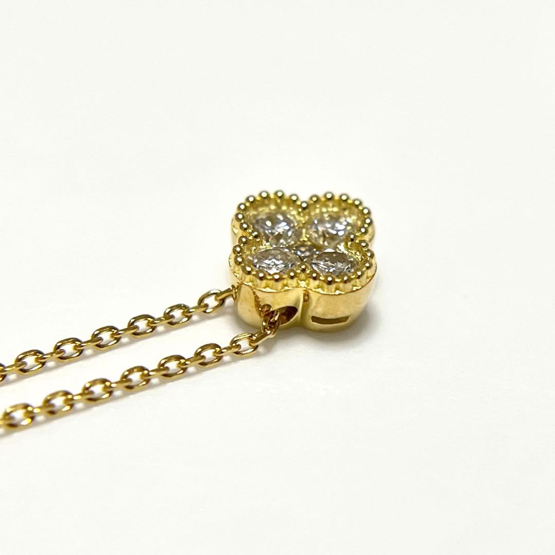 K18 イエローゴールド ダイヤモンド ネックレス