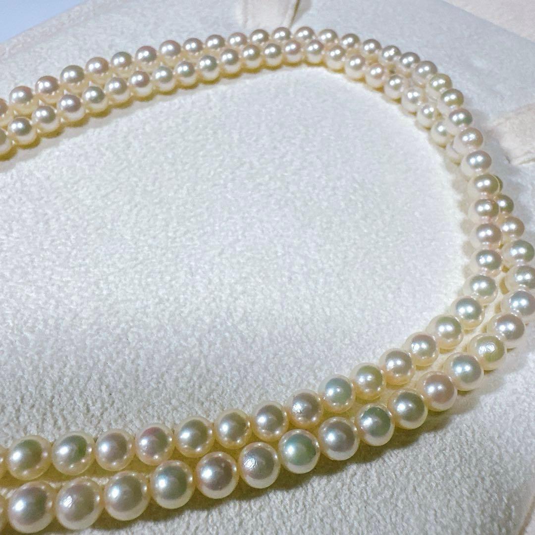 60cm 照り良 本真珠 あこや真珠 パール ネックレス セミロング 干渉色◎
