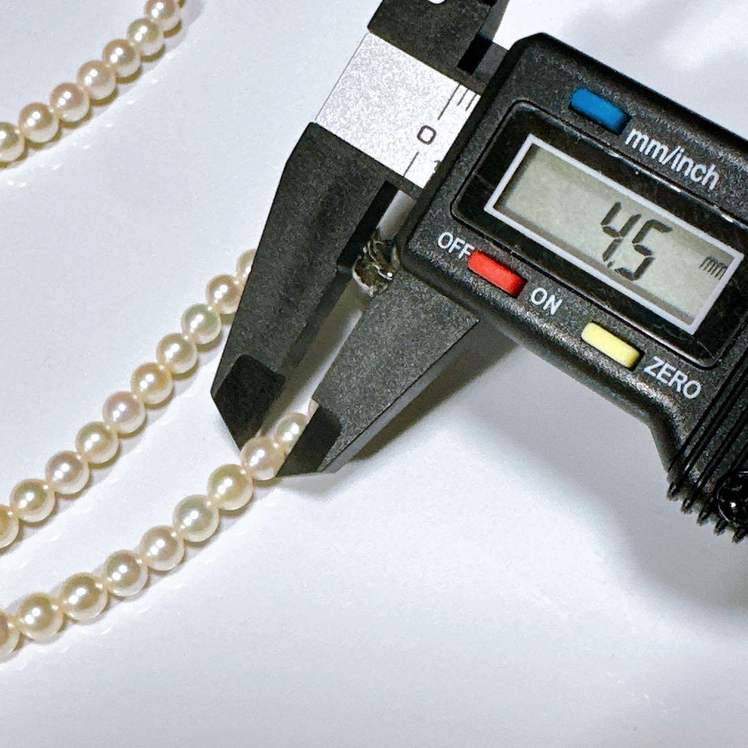 60cm 照り良 本真珠 あこや真珠 パール ネックレス セミロング 干渉色◎