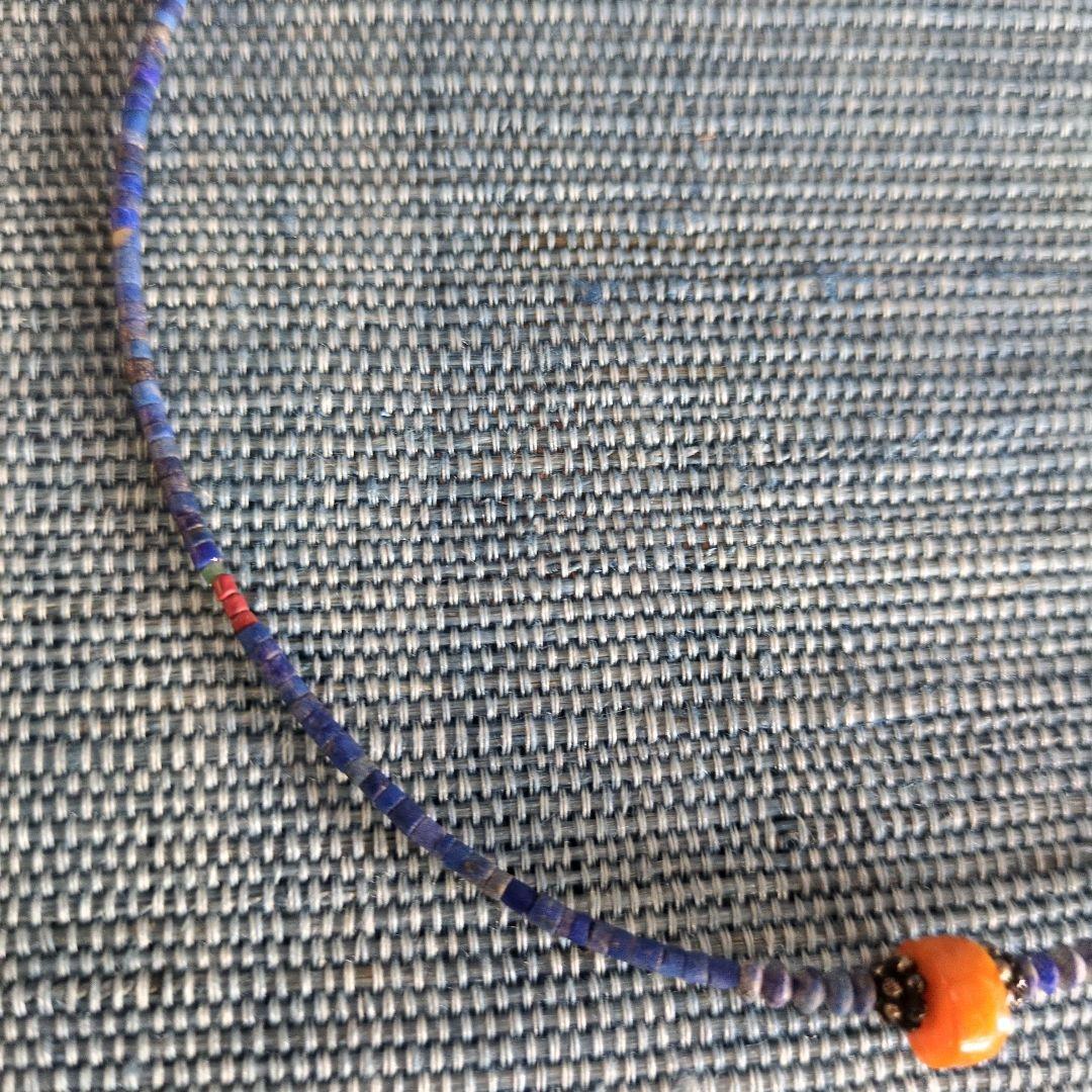 オカベマサノリさんのアンティークビーズネックレス