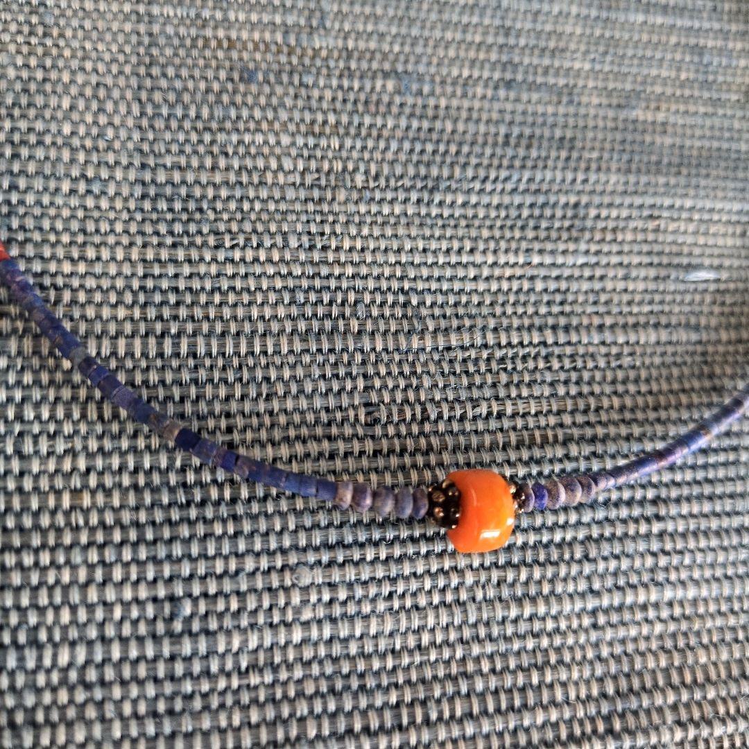 オカベマサノリさんのアンティークビーズネックレス