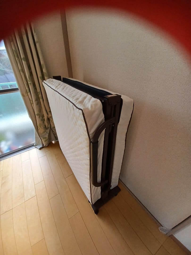 コンパクト折りたたみベッド　ショートシングル（完成品）