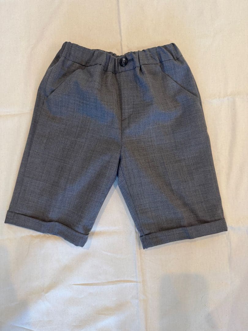 【グリーンレーベルリラクシング】男の子 フォーマル スーツ 3点セット 130