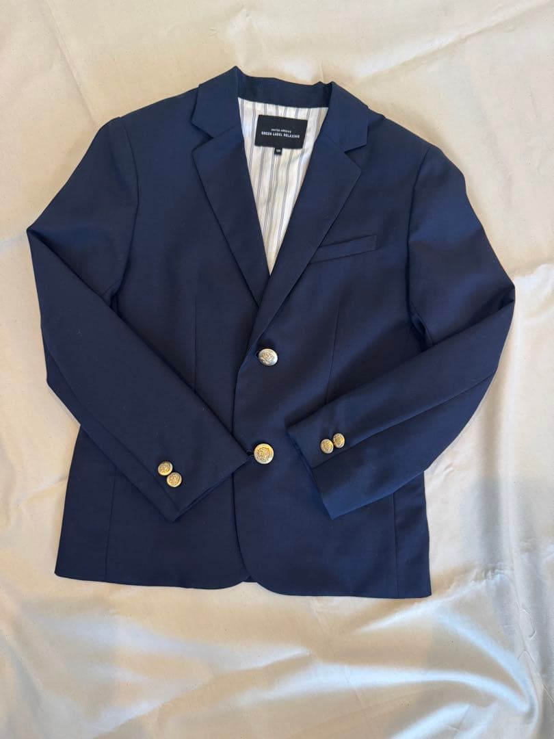 【グリーンレーベルリラクシング】男の子 フォーマル スーツ 3点セット 130