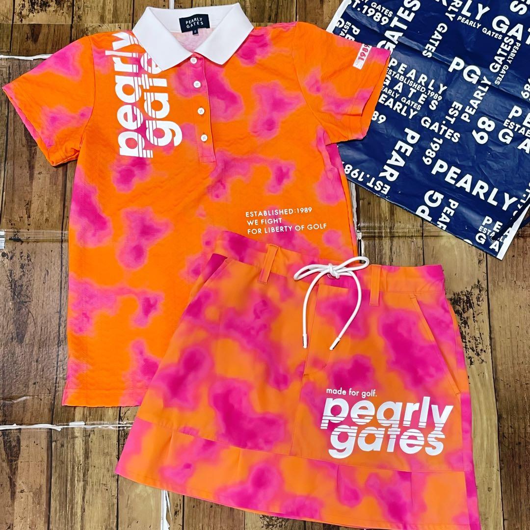 美品　パーリーゲイツ　セットアップ　0 ポロシャツ　スカート　ワンピース