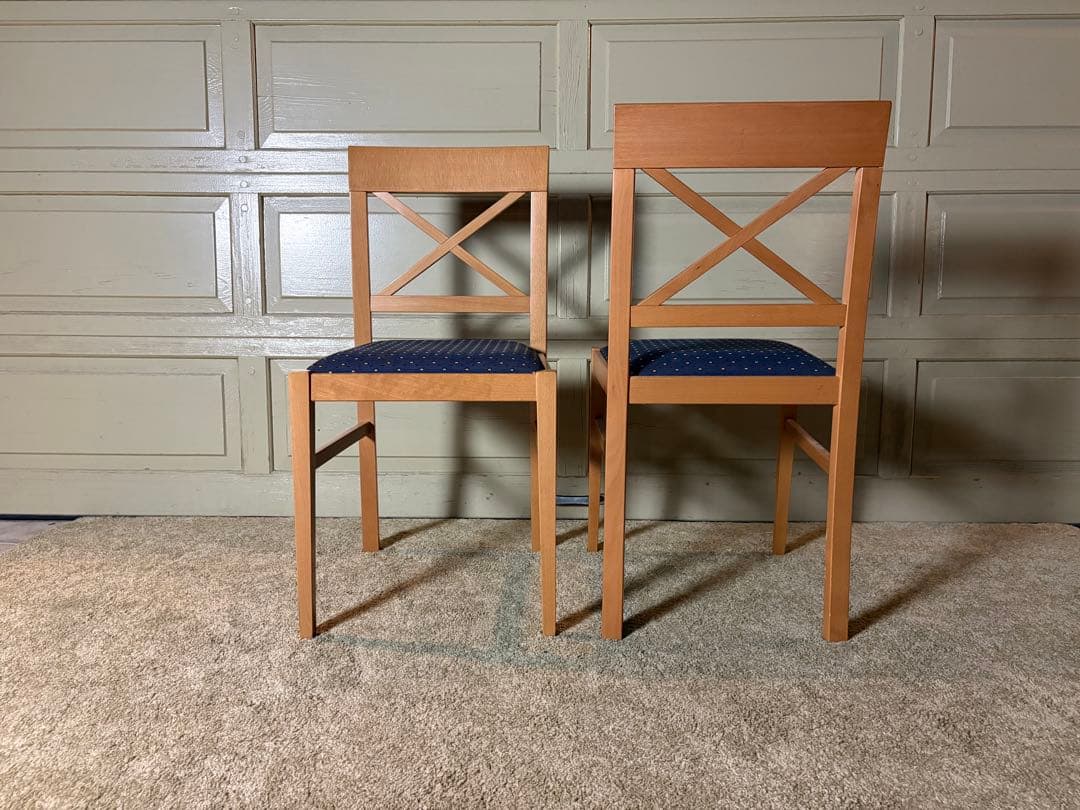 イタリア Calligaris DIVA クロスバックチェア ファブリック張り