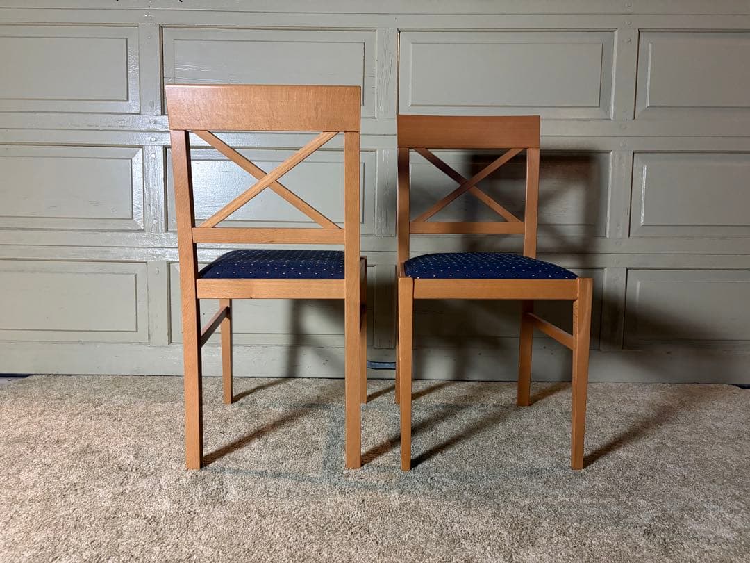 イタリア Calligaris DIVA クロスバックチェア ファブリック張り