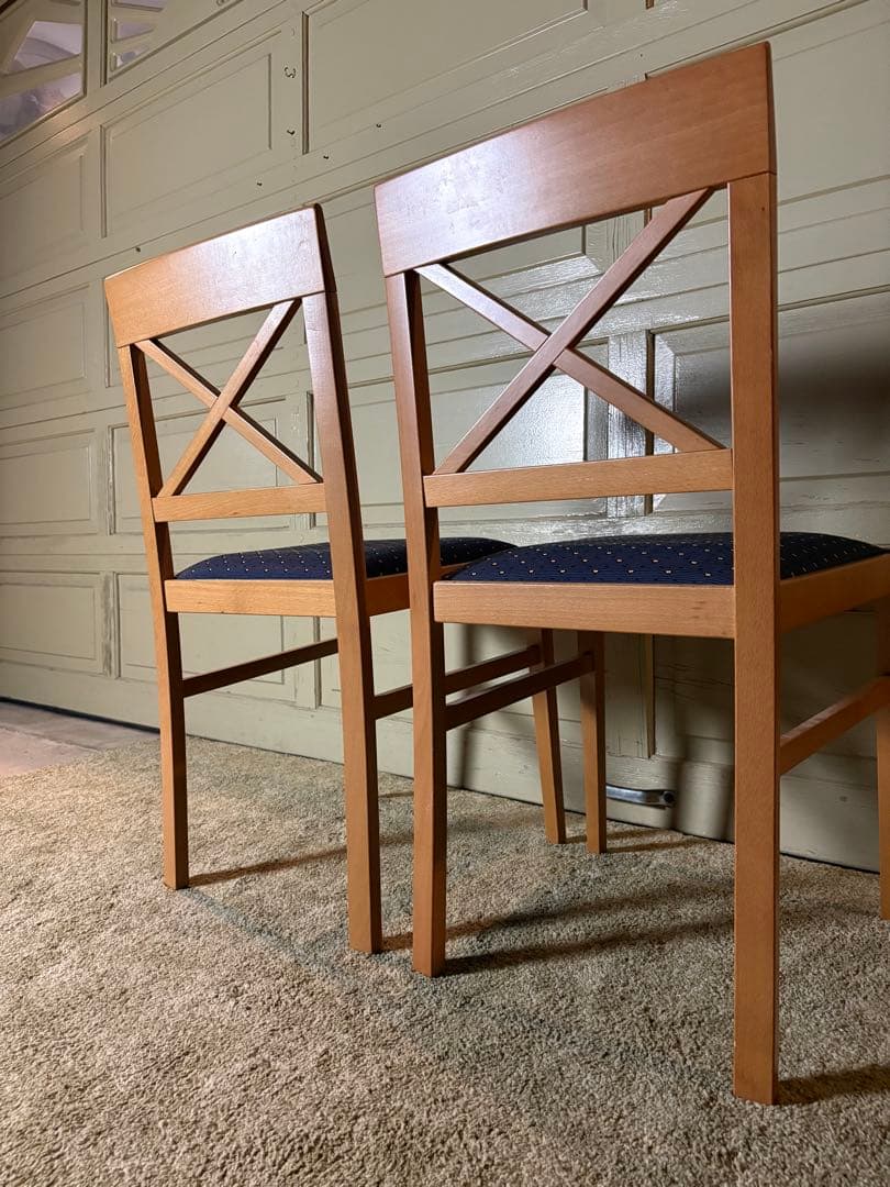 イタリア Calligaris DIVA クロスバックチェア ファブリック張り