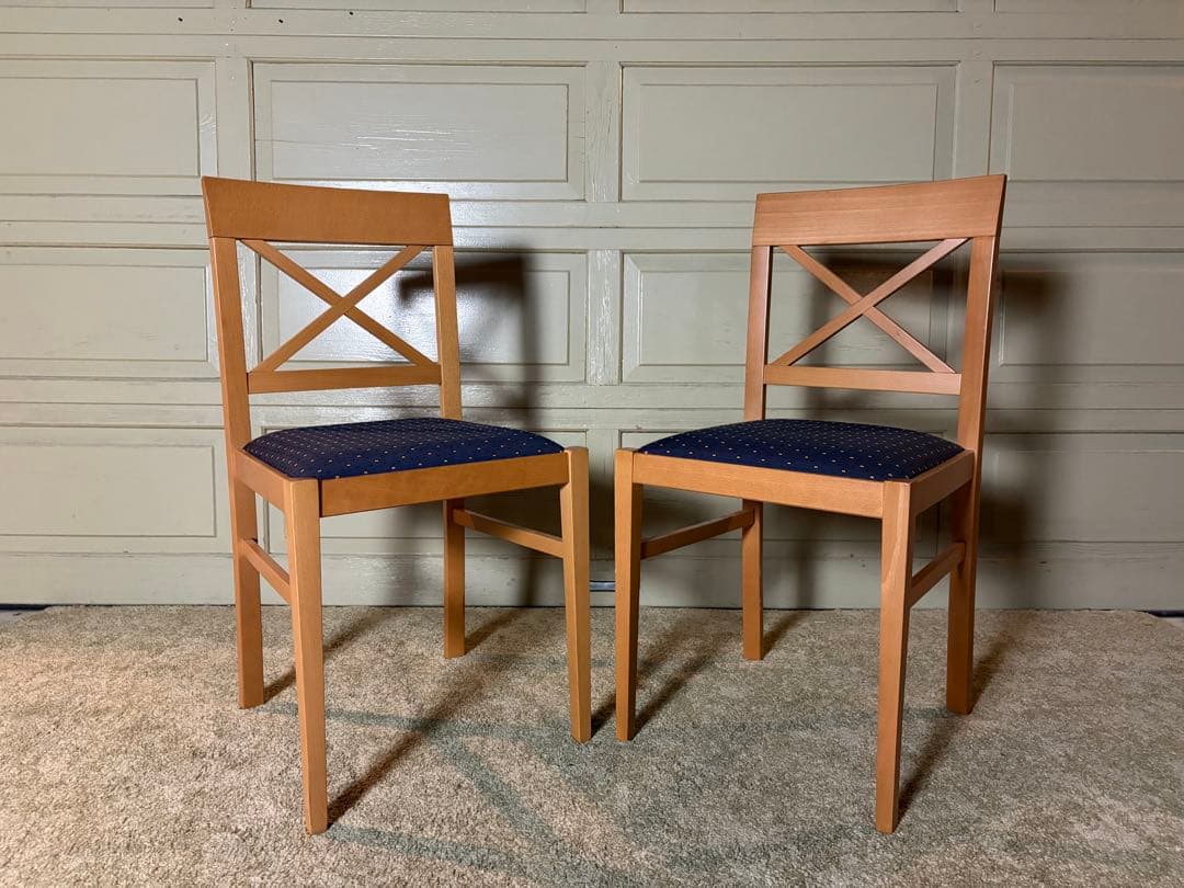 イタリア Calligaris DIVA クロスバックチェア ファブリック張り