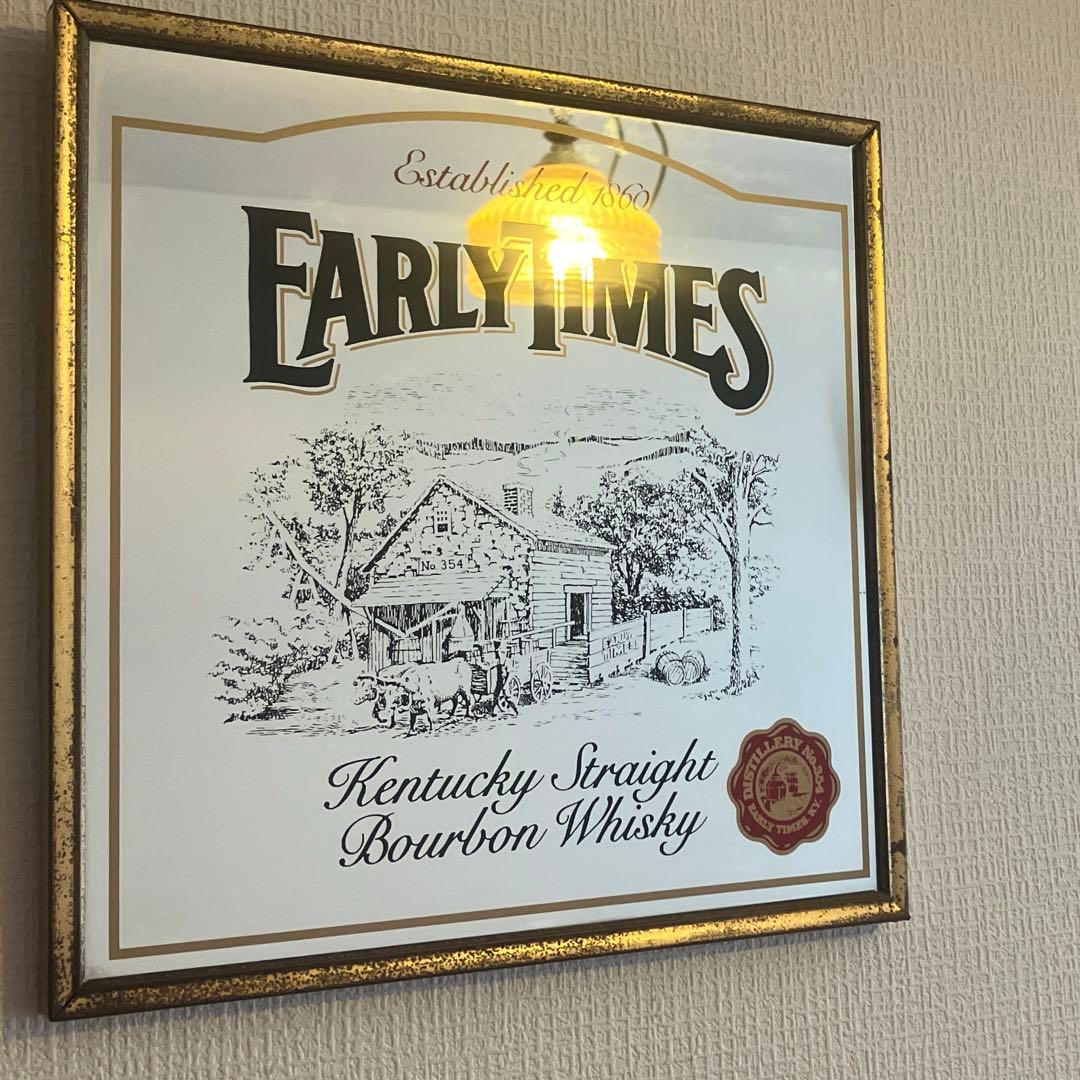 雰囲気◎希少EARLY TIMES パブミラー　vintage