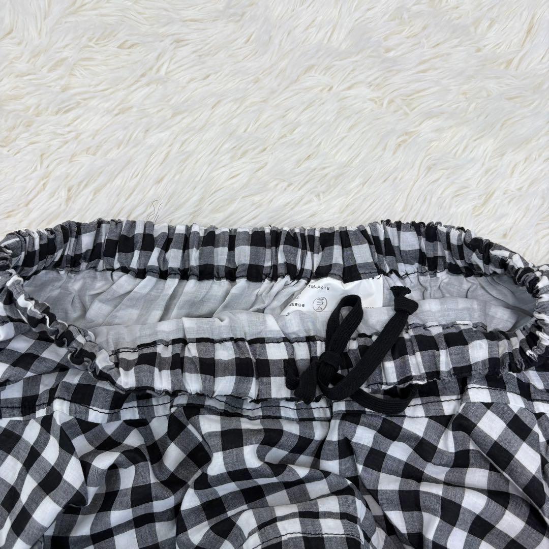 トリココムデギャルソン サルエルパンツ ギンガムチェック フリーサイズ