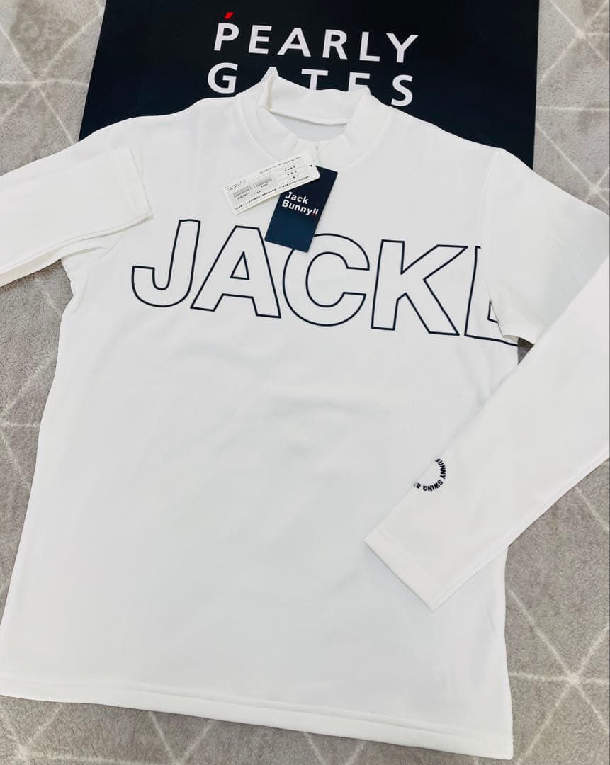新品 パーリーゲイツ ジャックバニー KARUISHI カットソー(6)LL/白