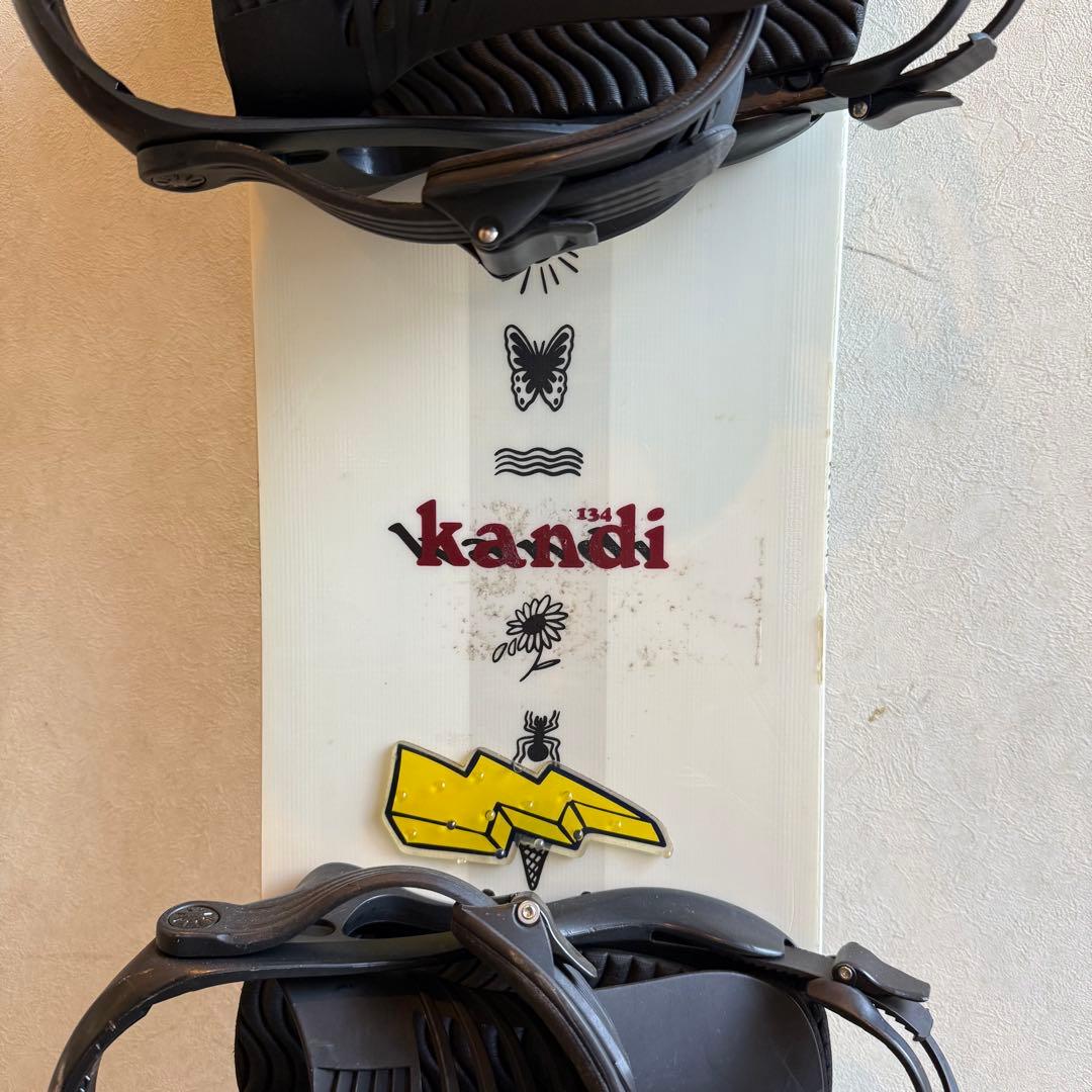 K2 スノーボード 134cm 2点セット　スノボ　ボード　バイン　ビンディング