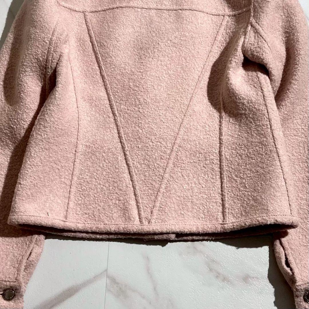 鑑定済極美品 ルイヴィトン 2018年ノーカラージャケット ツイードジャケットM