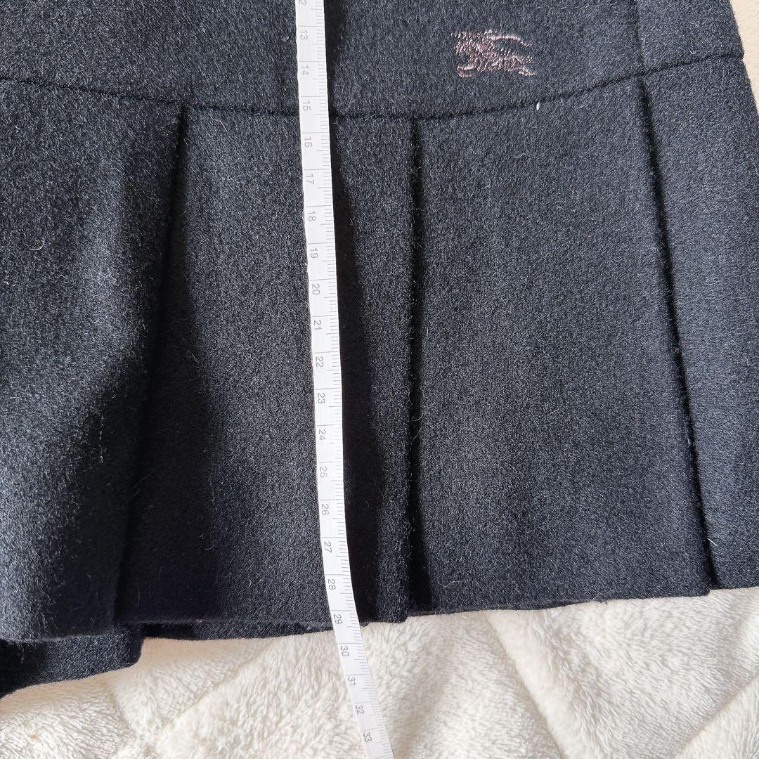 BURBERRY BLUE LABEL ブラックプリーツスカート 36
