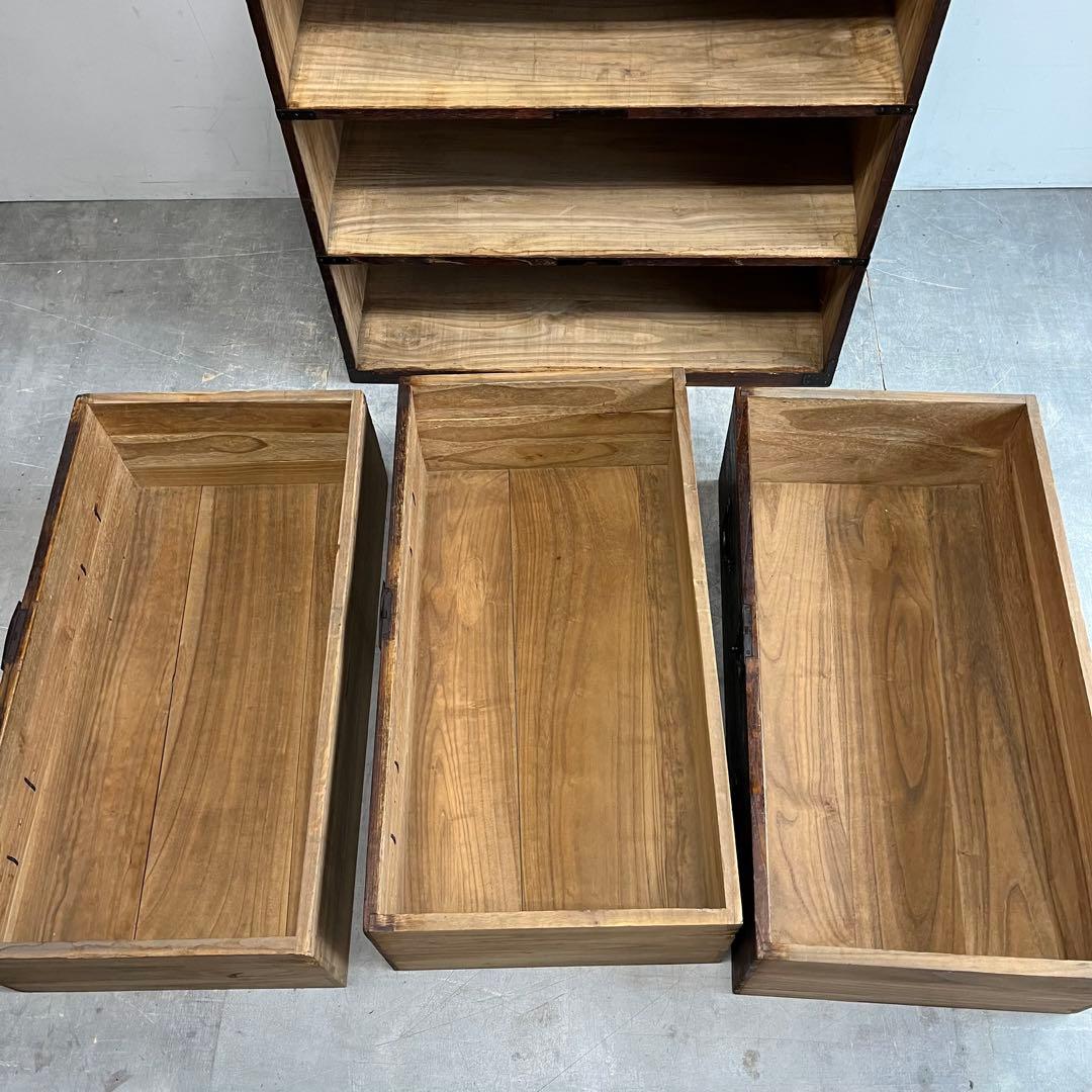 m*n様 アンティーク チェスト 箪笥 無垢材 昭和レトロ z468