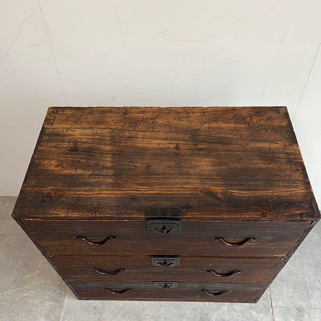 m*n様 アンティーク チェスト 箪笥 無垢材 昭和レトロ z468