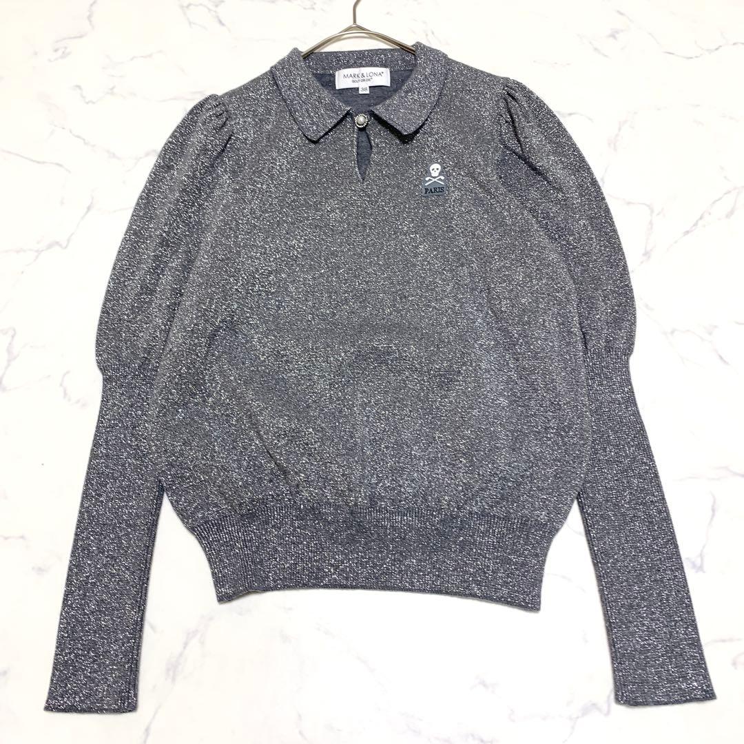 【美品】MARK&LONA マークアンドロナ ラメニット セーター ゴルフ