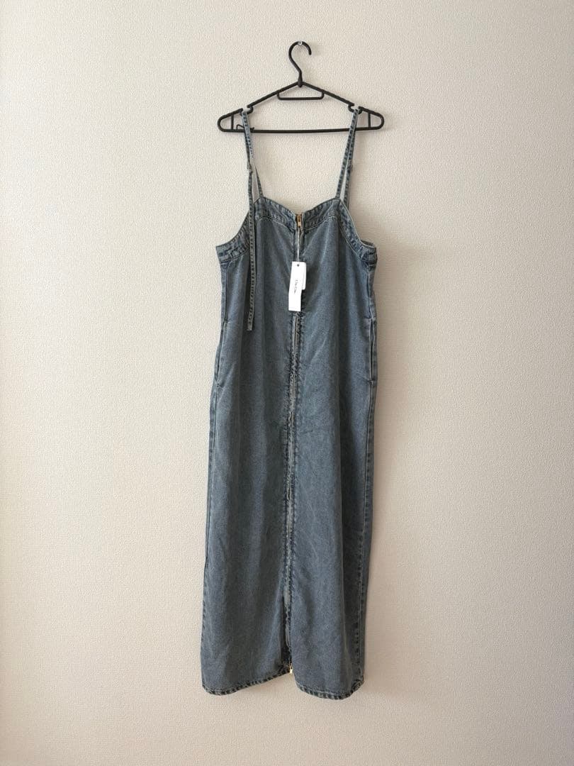 大人気 新品 DouDou リヨセルデニムジャンスカ オーバーオール