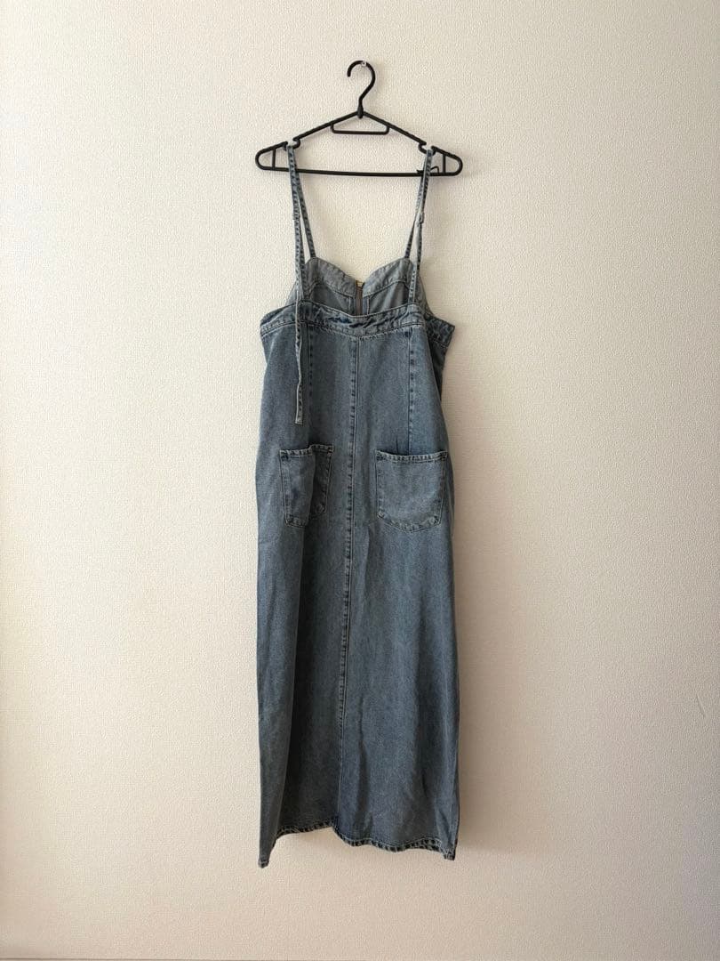 大人気 新品 DouDou リヨセルデニムジャンスカ オーバーオール