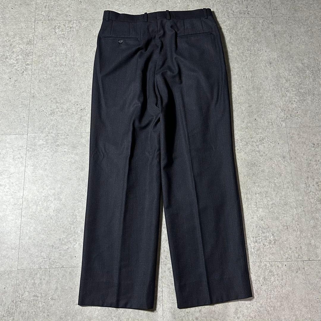 Christian Dior3ピース セットアップ ダークグレー 掠れストライプ