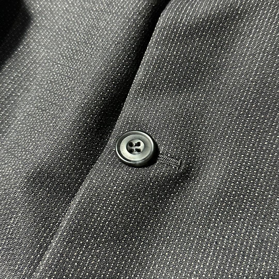 Christian Dior3ピース セットアップ ダークグレー 掠れストライプ