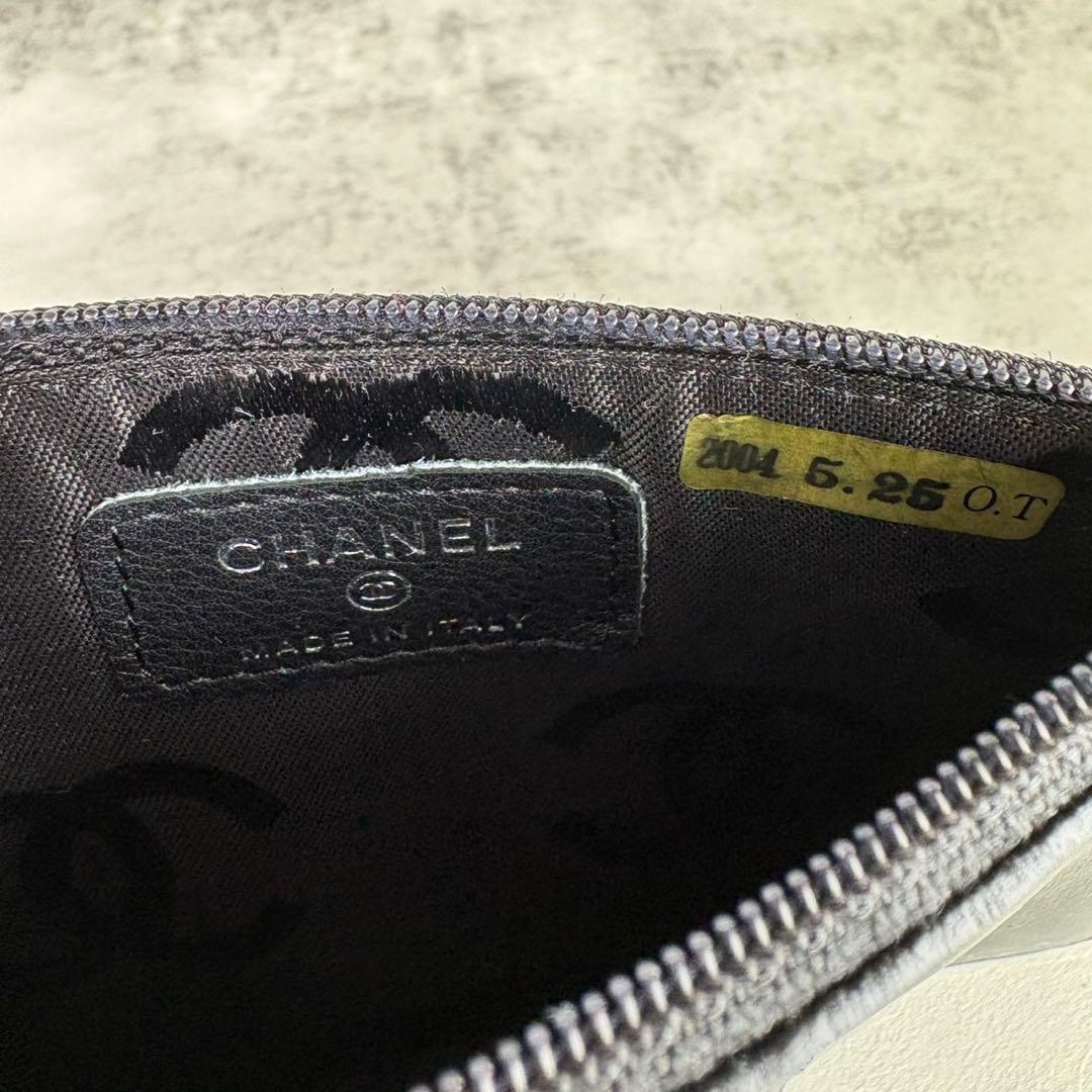 CHANEL シャネル　ポーチ　ラムスキン　カードケース　ケース　財布