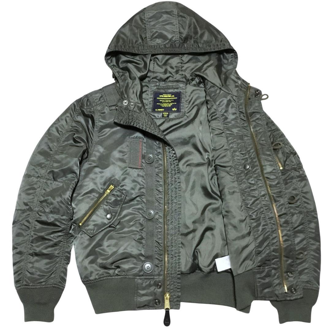 ALPHA アルファ N-2B フライトジャケット N-3B グリーン MA-1