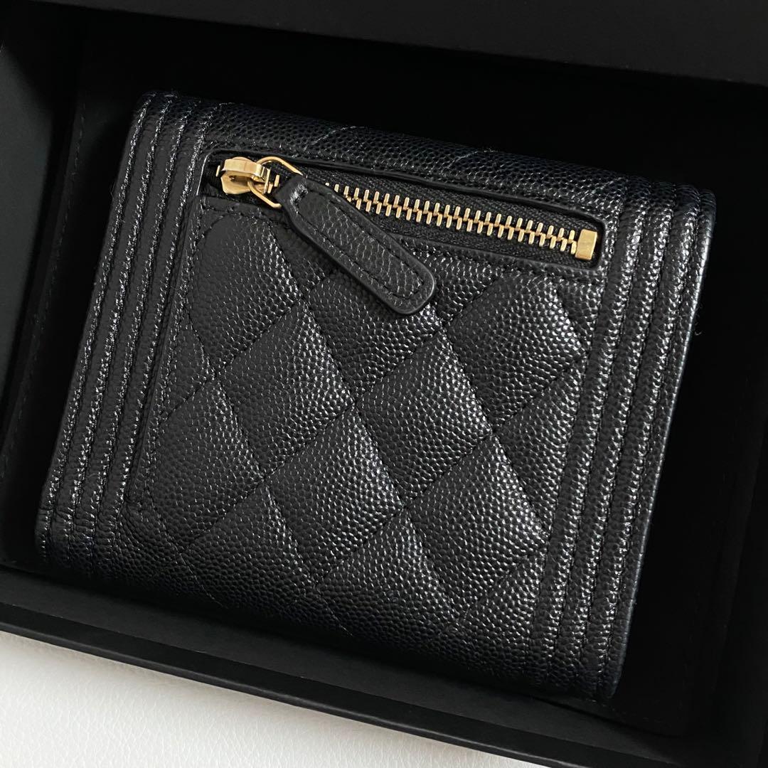 CHANEL / ボーイシャネル スモールフラップウォレット 三つ折り財布