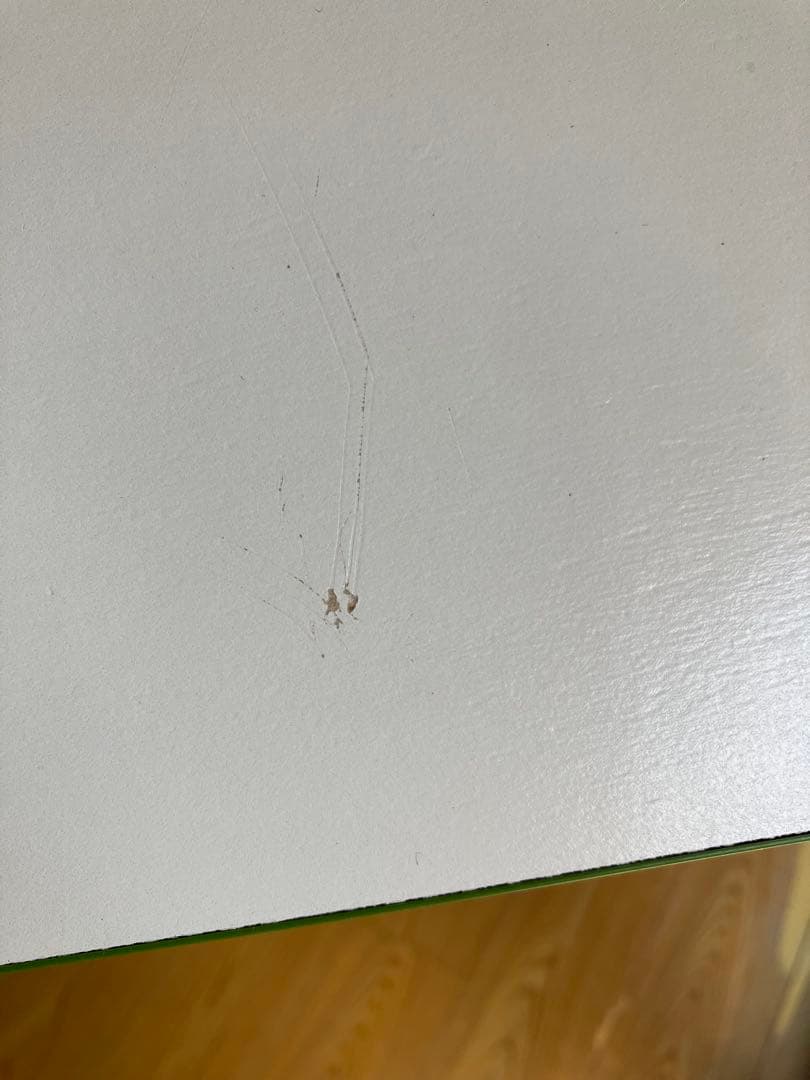 昭和レトロポップ　緑色 食器棚 ガラス棚付き