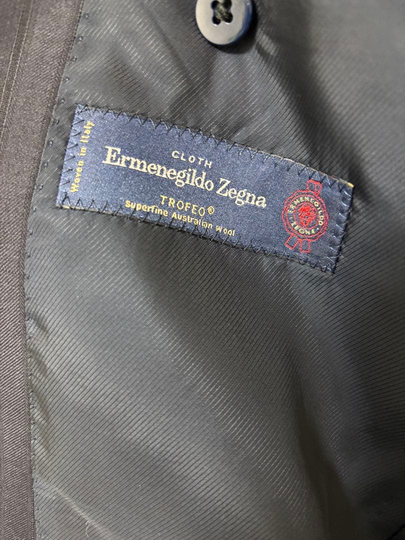 TOMORROWLAND Pilgrim Zegna ネイビースーツ 46