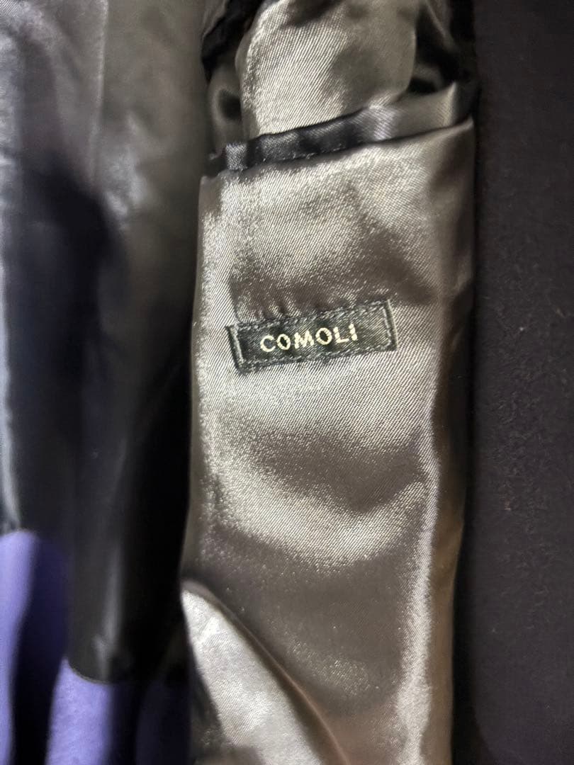 22AW COMOLI ミリタリーウールコート ネイビー サイズ3 美品