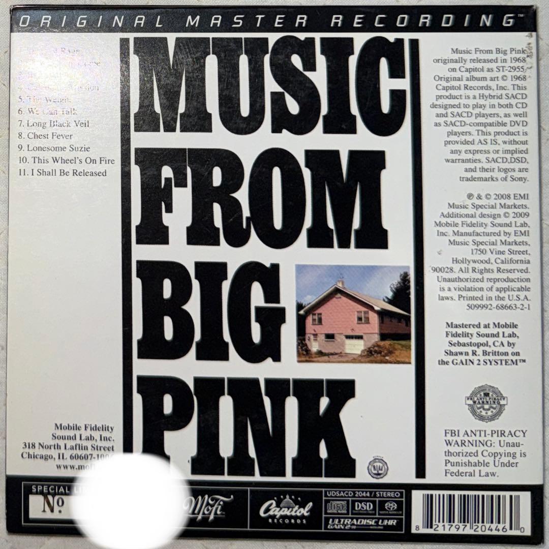 MFSL！GOLD SACD！ザ・バンド /ミュージック・フロム・ビッグ・ピンク