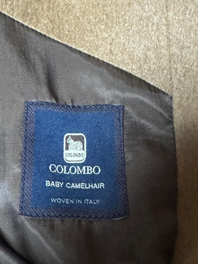 ヒルトン 洋服の青山 キャメル素材 チェスターコート サイズS 新品 ベージュ