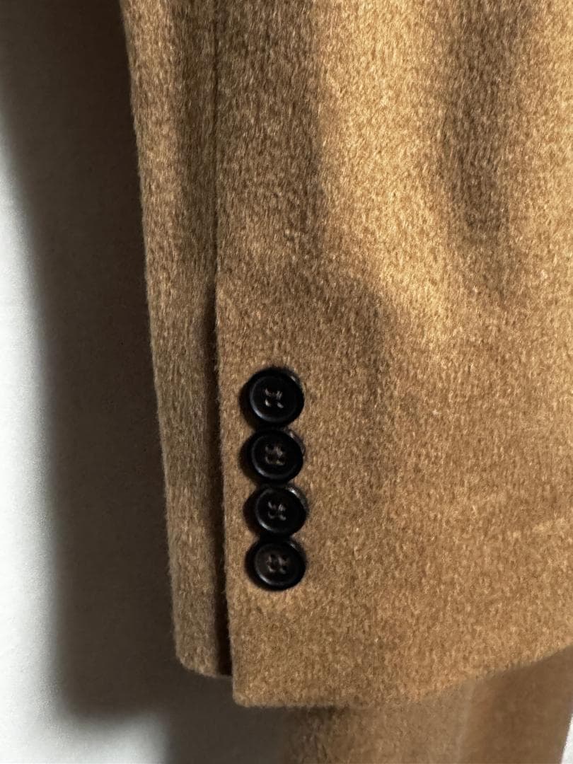 ヒルトン 洋服の青山 キャメル素材 チェスターコート サイズS 新品 ベージュ