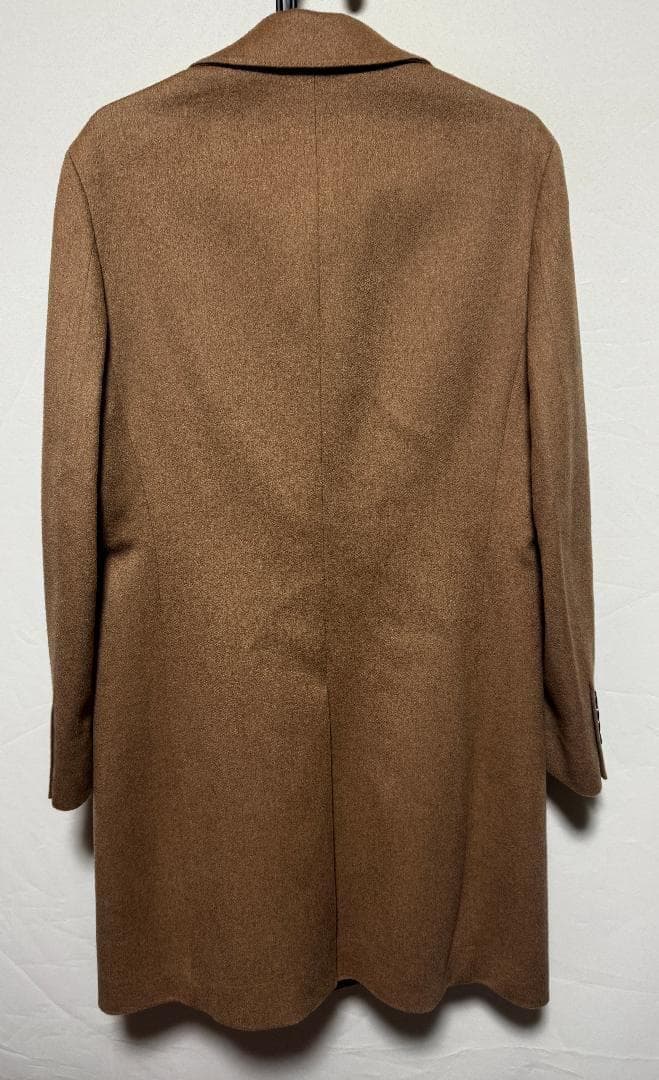 ヒルトン 洋服の青山 キャメル素材 チェスターコート サイズS 新品 ベージュ