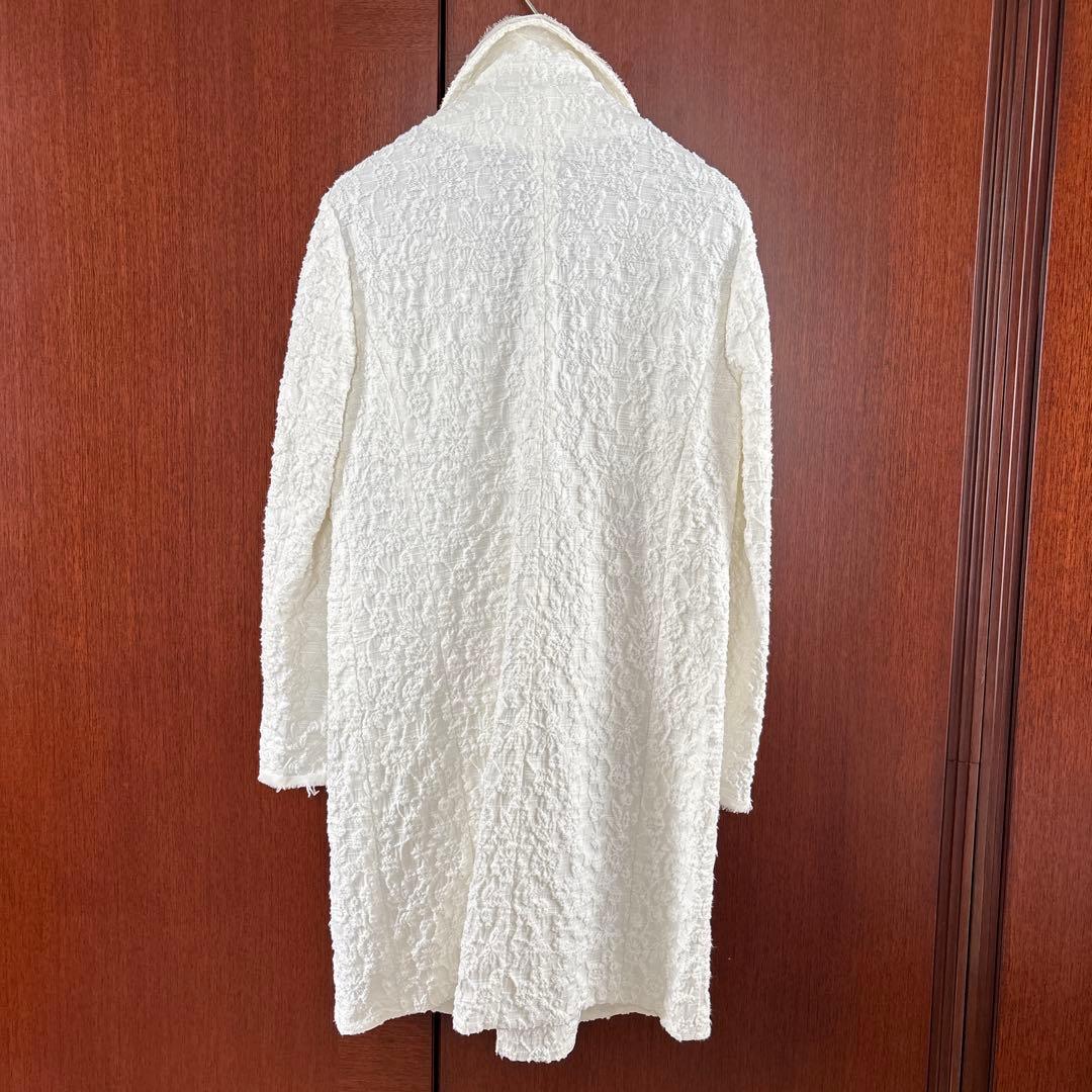 エルマノシェルビーノ チェスターコート スプリングコート ホワイト イタリア製