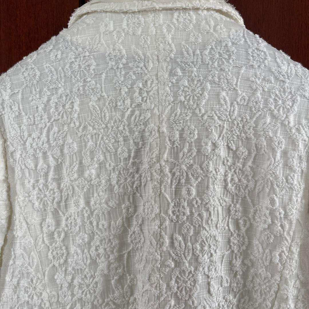 エルマノシェルビーノ チェスターコート スプリングコート ホワイト イタリア製