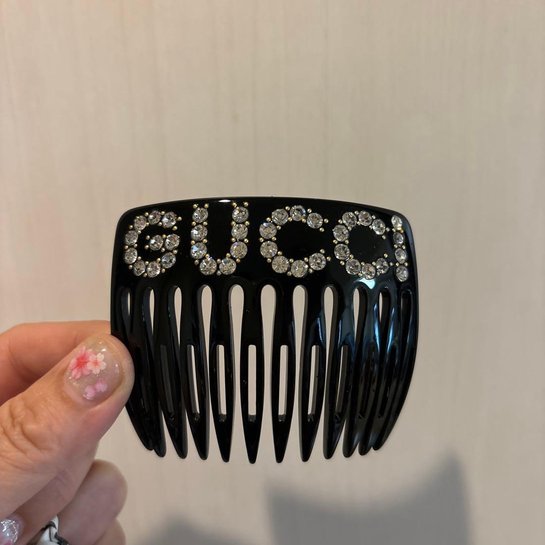 GUCCI グッチ　未使用　ヘアアクセサリー　黒