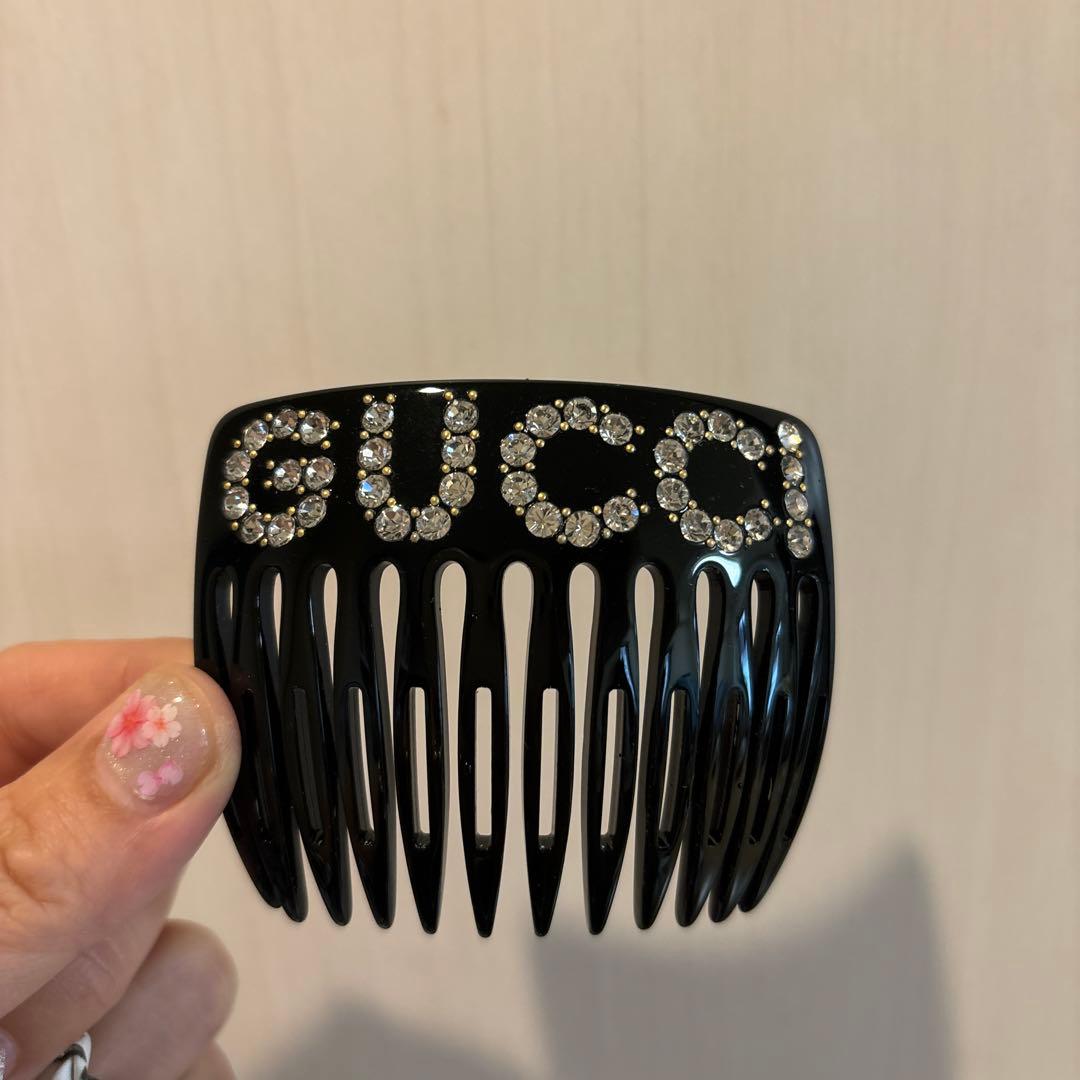 GUCCI グッチ　未使用　ヘアアクセサリー　黒