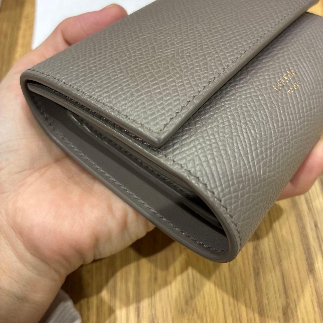 CELINE♡ 三つ折り財布　グレージュ美品！