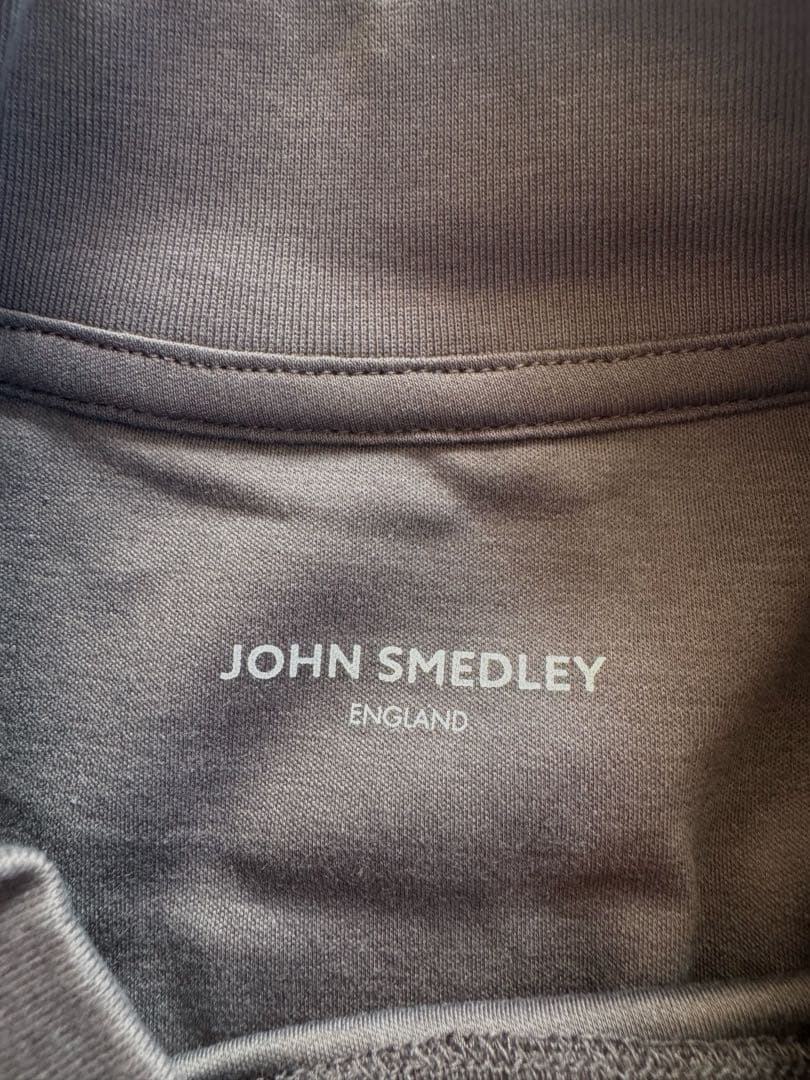 【新品未使用】JOHN SMEDLEYスビンコットンモックネック長袖Ｔシャツ