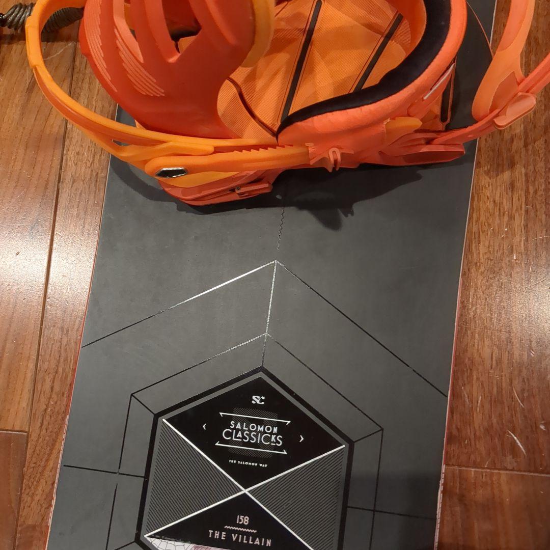 Salomon スノーボード 158cm オレンジバインディング