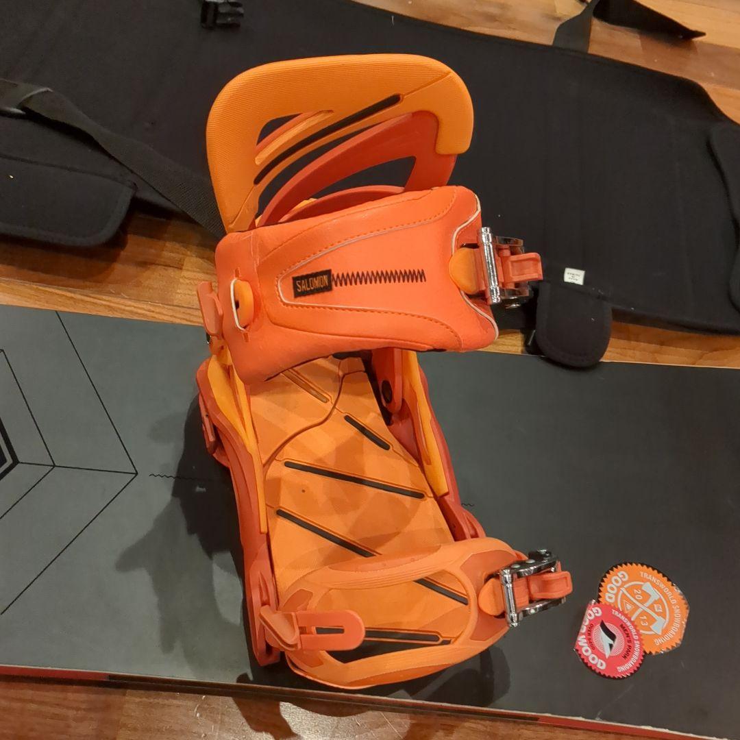 Salomon スノーボード 158cm オレンジバインディング