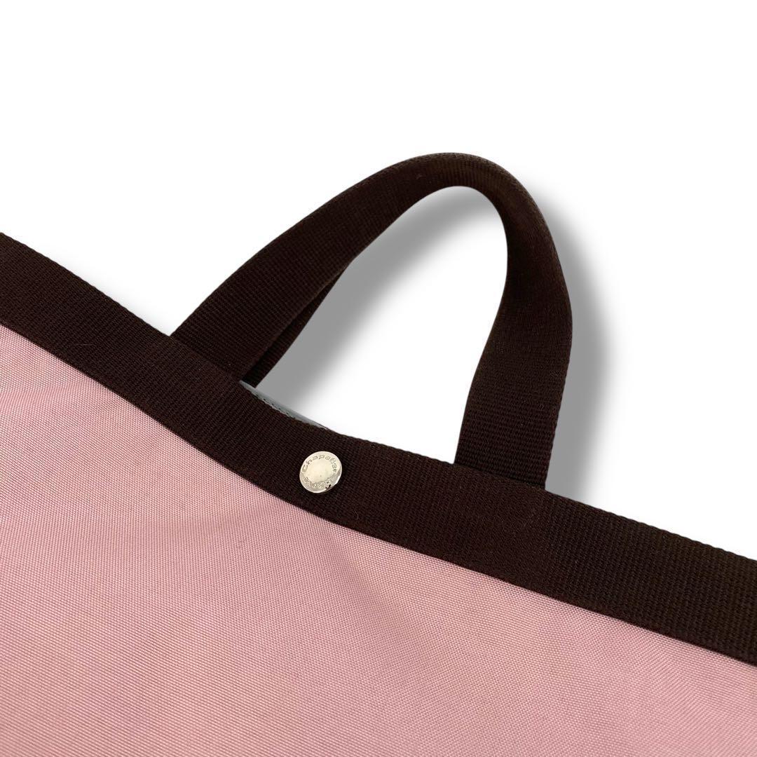 完売モデル エルベシャプリエ トートバッグ 704C M ピンク