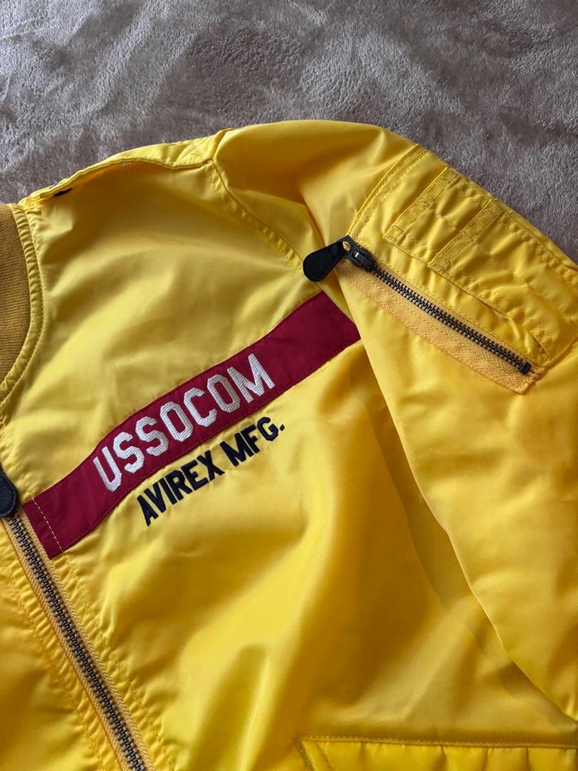 avirex ma-1 イエロー アヴィレックス アウター フライトジャケット