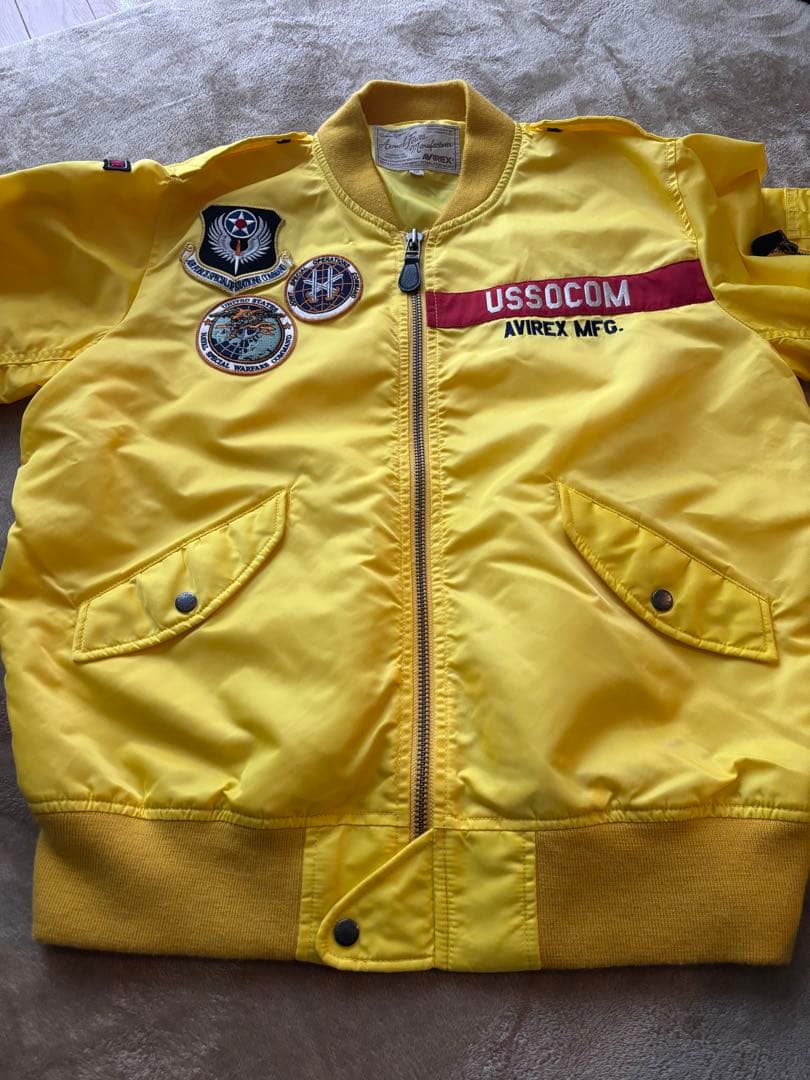 avirex ma-1 イエロー アヴィレックス アウター フライトジャケット